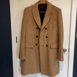 Rag and bone double breasted camel hair winter jacket